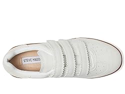Steve Madden Women's Momentum Sneaker, White, 6.5
