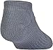 Under Armour Boys Charged Cotton 2.0 No Show Socks (6 Pack)