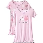 kiddook Girls' Summer Dress,Toddler Soft Breathable Dresses 3-12Years