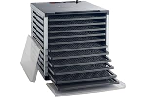LEM Products 1153 Food Dehydrator 10-Tray, Dark Gray