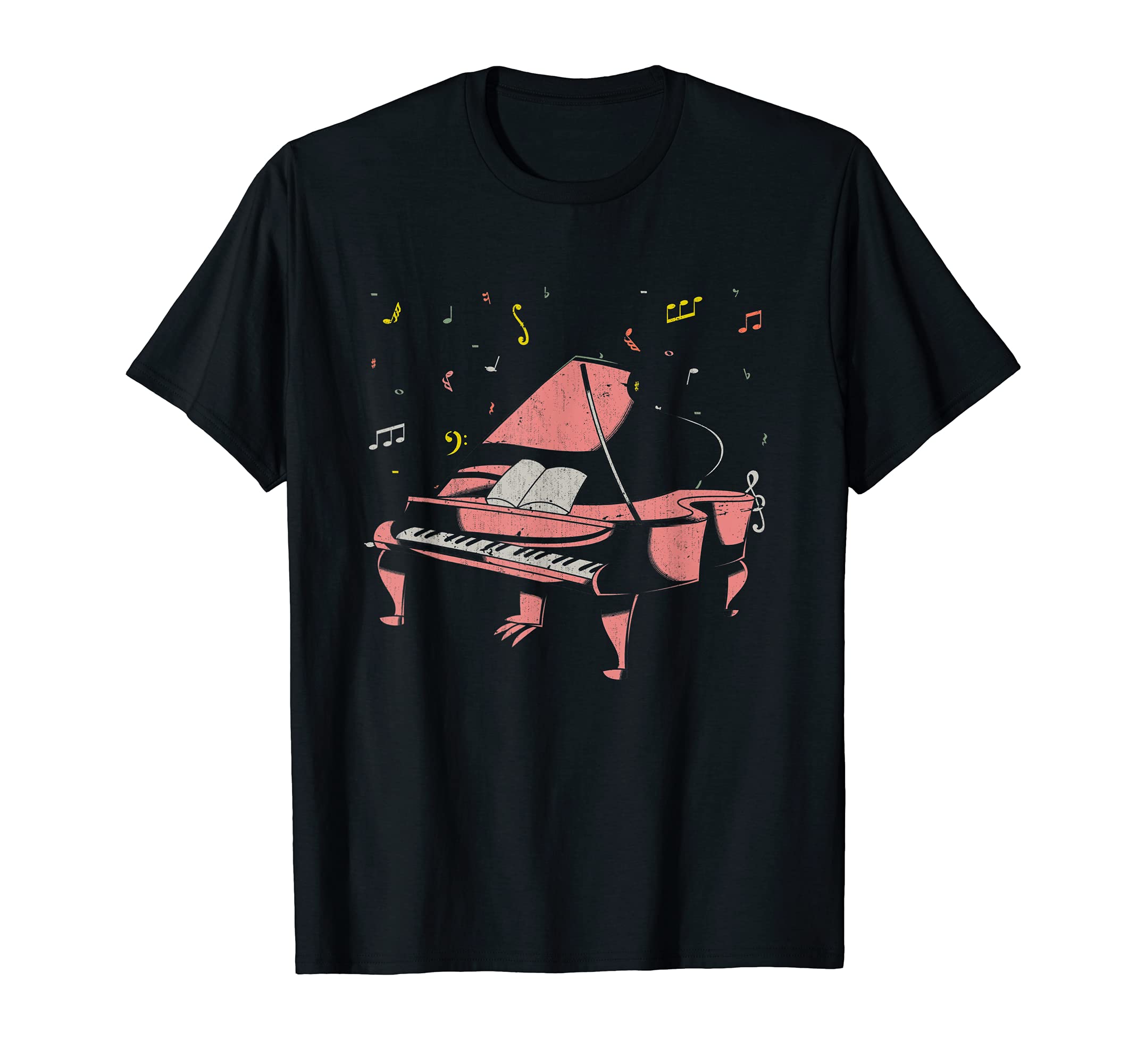 Music Notes Classical Musical Instrument Pianist Piano T-Shirt