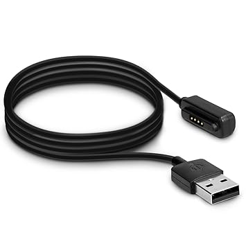 kwmobile Cable de Carga para ASUS Zenwatch 2 - Conector USB Negro ...