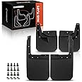 A-Premium Set of 4PCS Mud Flaps Splash Guards Mudguards Mudflaps with Hardware Kits Accessory Compatible with Jeep Wrangler, 2018-2022, Sport Utility, Black Color, Front LH RH and Rear LH RH
