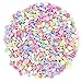 Ancefine Assorted Plastic Sea Shell Fish Spacer Beads for Kids Jewelry Making Party Decoration,8~15 mm,500 Pieces
