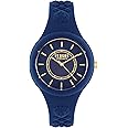 Versus Versace Womens Fire Island Fashion Watch. Adjustable and Sporty Silicone Strap. Includes Travel Gift Pouch.