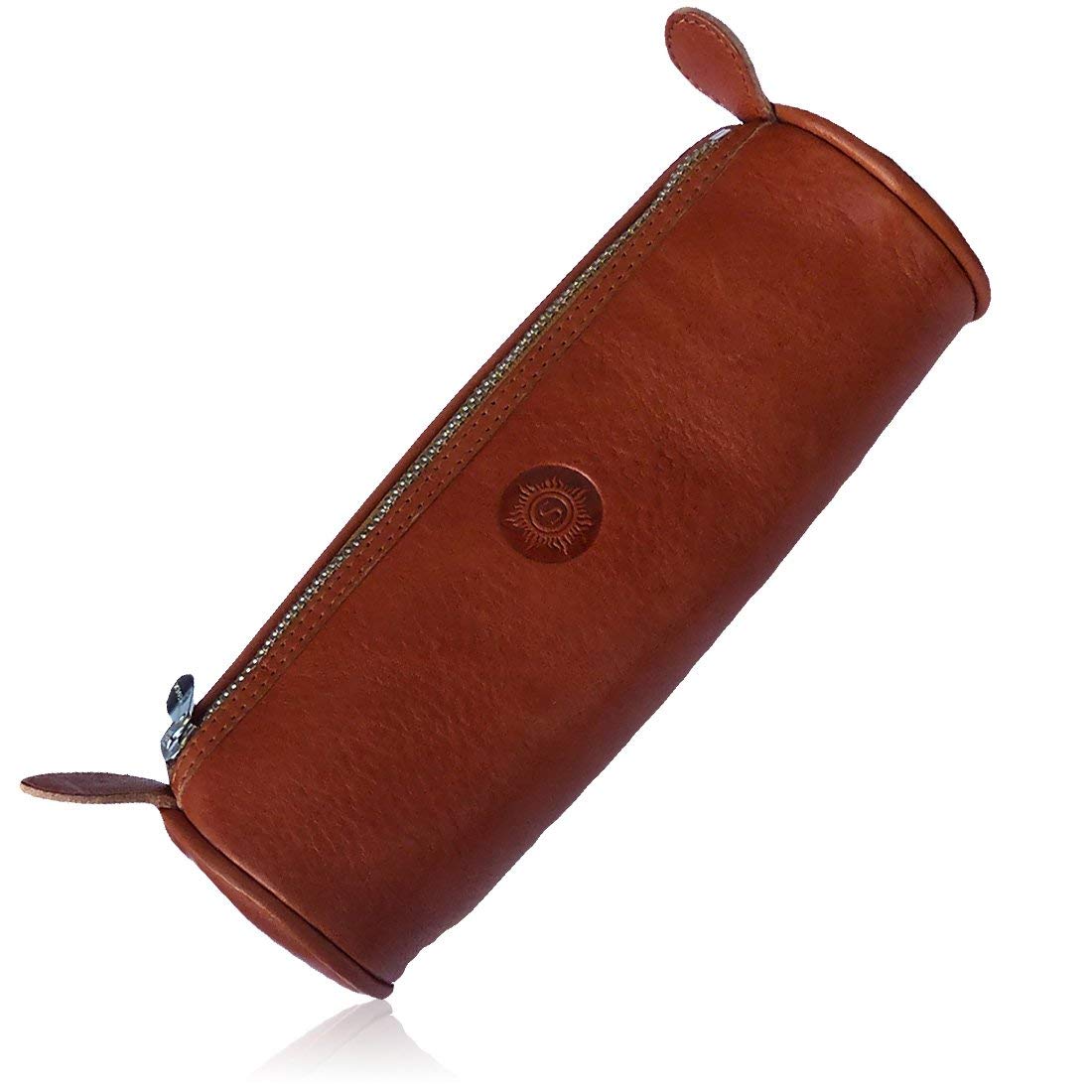 Sonnenleder "Lotta" High Quality Leather Pen Holder, Color: Natural, Natural Leather * Made in Germany
