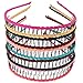 Zhanmai 10 Pieces Unisex Metal Hairband Teeth Comb Hair Hoop Headband Hair Accessories
