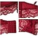 Bluewhalebaby Women's Sexy Push Up Embroidery Lace Bra and Panties Lingerie Set (Suspender Garter Belt & Stockings Optional)