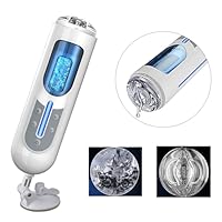 Male Masturbator Cup Fovel 10 Patterns 5 Speeds Large Size Electric Masturbation Cup Hands Free USB Rechargeable Vagina Pocket Adult Sex Masturber Toys Men