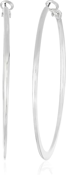 nine west silver hoop earrings