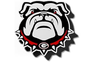 Craftique University of Georgia Bulldog Head Magnet-18 Inch Red/Black