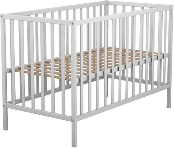 Lit Bebe Sommier Reglable Blanc 60x1 Amazon Fr Cuisine Maison