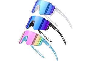 KUGUAOK Polarized Youth Baseball Sunglasses Kids Softball Cycling UV400 Protection Sun Glasses Boys Girls Goggles