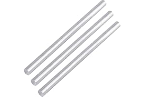 DOUYUDAO 3Pcs Aluminum Round Rod Diameter 5/8Inch(16mm) Long 13Inch(330mm) Solid T6511 Extruded Lathe Stock
