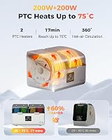 Creality Space Pi X4 Lite Filament Dryer 4 Spools Dual Chamber 75C view 3