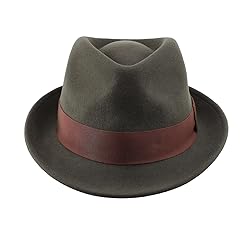 Home Prefer Men's Wool Felt Winter Hat Short Brim