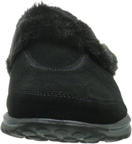 skechers go walk faux fur clogs