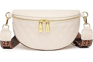 Eslcorri Small Crossbody Sling Bag for Women Trendy - Fanny Packs Leather Chest Belt Bum Bag Anti Theft Purse for Travel