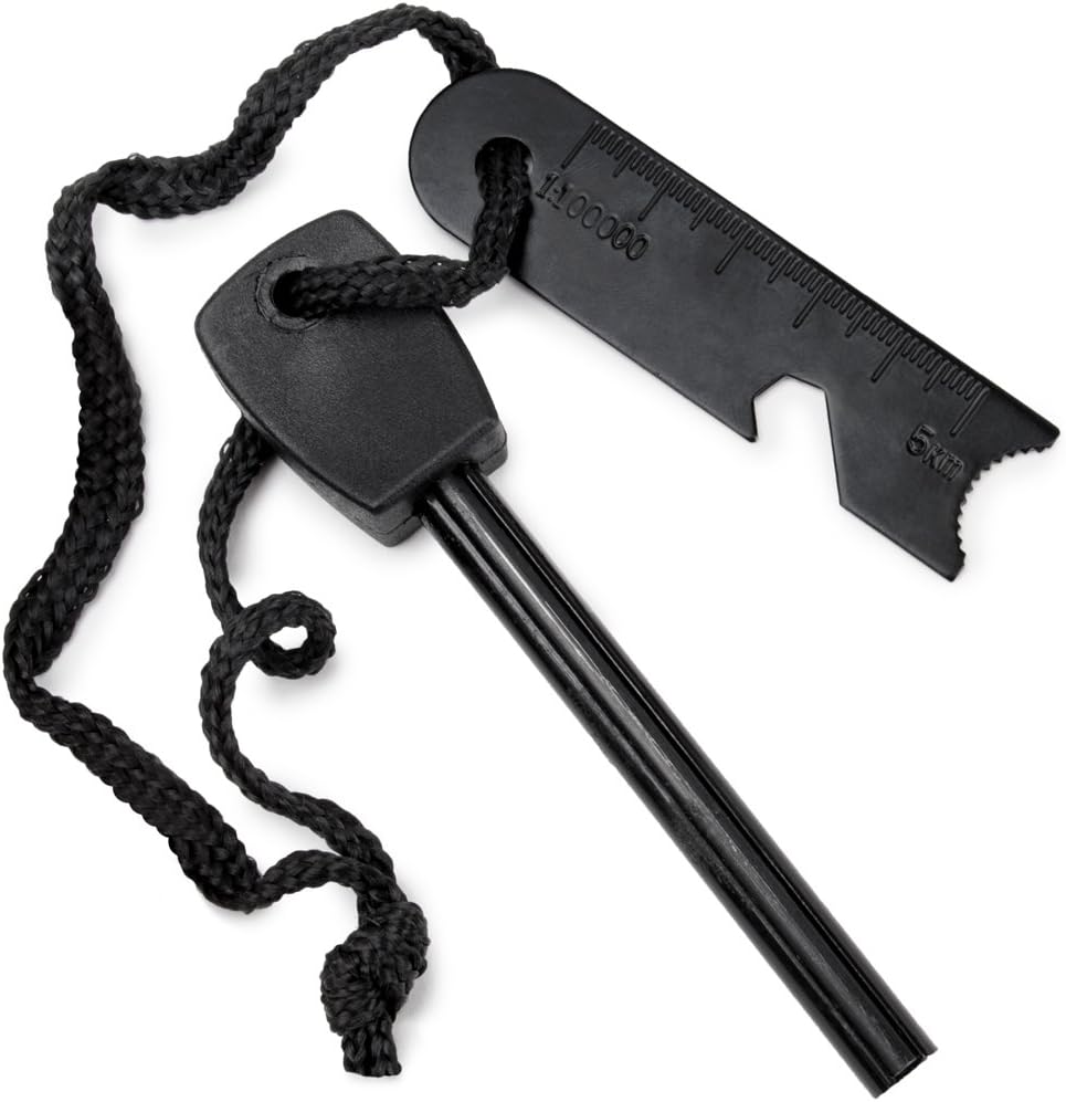 Grizzly PeakPocket All-Weather Magnesium Fire Starter, 4"