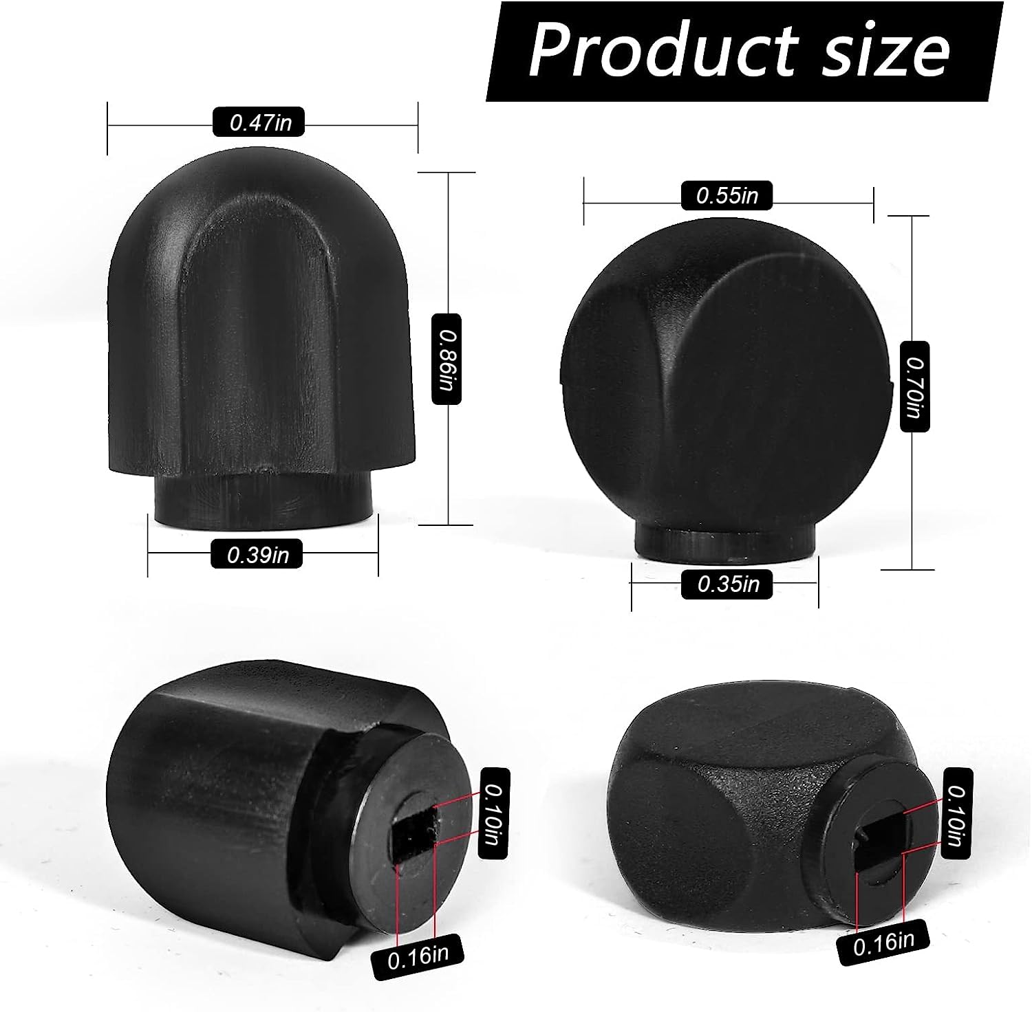 Speed Control Knob Replacement Part for KitchenAid Stand Mixer A Set of 2 Pieces Black Plastic New OEM Quality Lock Lever Knobs