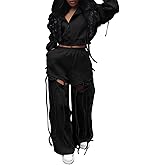 LROSEY Casual Hoodie and Sweatpants Set Comfrt Sweat Sets for Women Matching Lounge 2 Piece Outfits Streetwear Clothing
