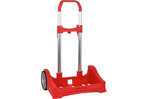 Safta Children, Unisex's Luggage Trolley, Red, 85cm/33 .7"