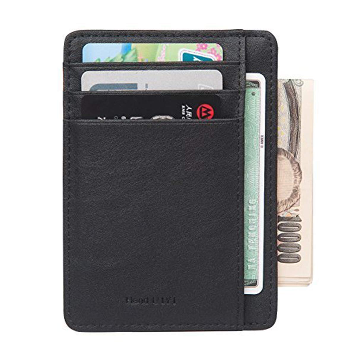 Slim Wallet Front Pocket Wallet Minimalist Secure Thin Credit Card Holder
