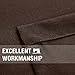 Lazzzy Window Tiers Curtains for Bedroom Casual Weave Textured Kitchen Semi Sheer Window Curtain Panels Cafe Curtains Eyelet 1 Pair 24 inch Brown