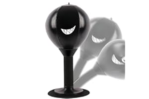 Fun Punch Rage Bag, Boxing Bag,Desktop Punching Bag, Punch Ball Suction Cup Reduce Tension, Desktop Boxing Speed Ball for Adu