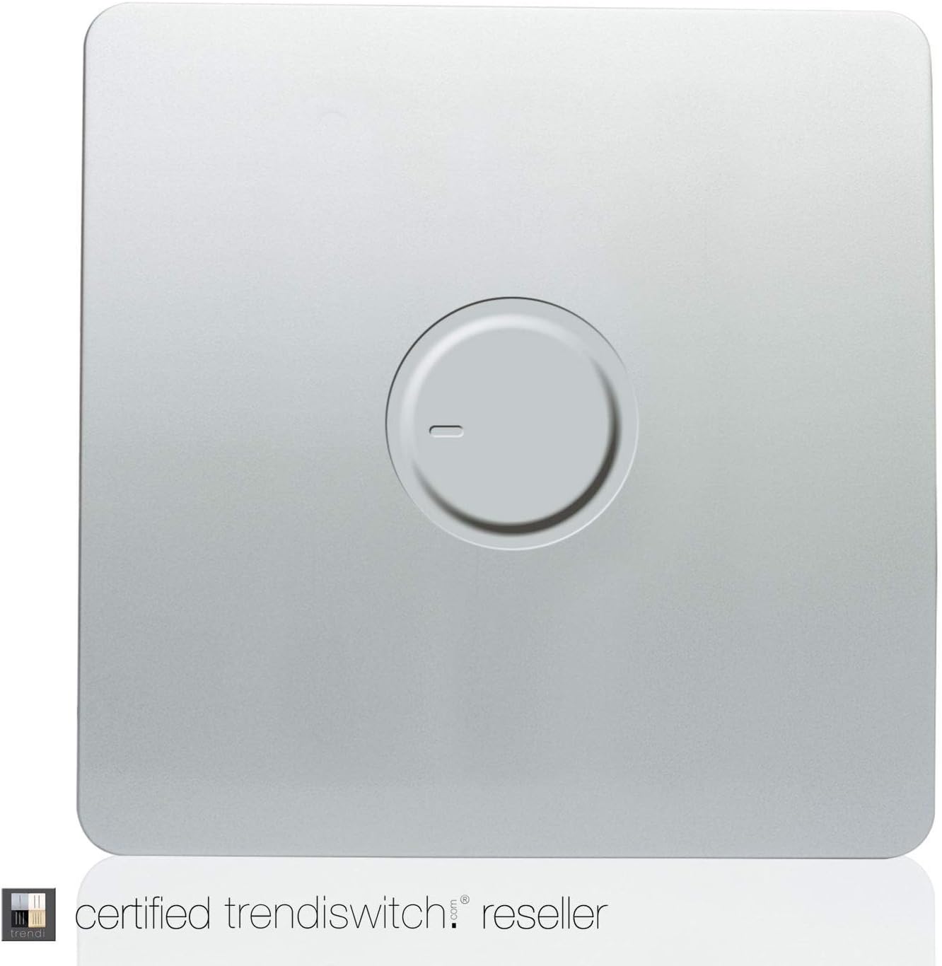 Trendi Artistic Modern Glossy Tactile 1 Gang 1 Way Dimmer switch Silver ART-DMSI