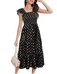 Flowy Ruffle Tiered Formal Cocktail Dress for Women