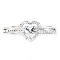 Sterling Silver Lotus Flower Promise Ring For Women - Cubic Zirconia, Dainty Inspirational Jewelry Gift - View #9