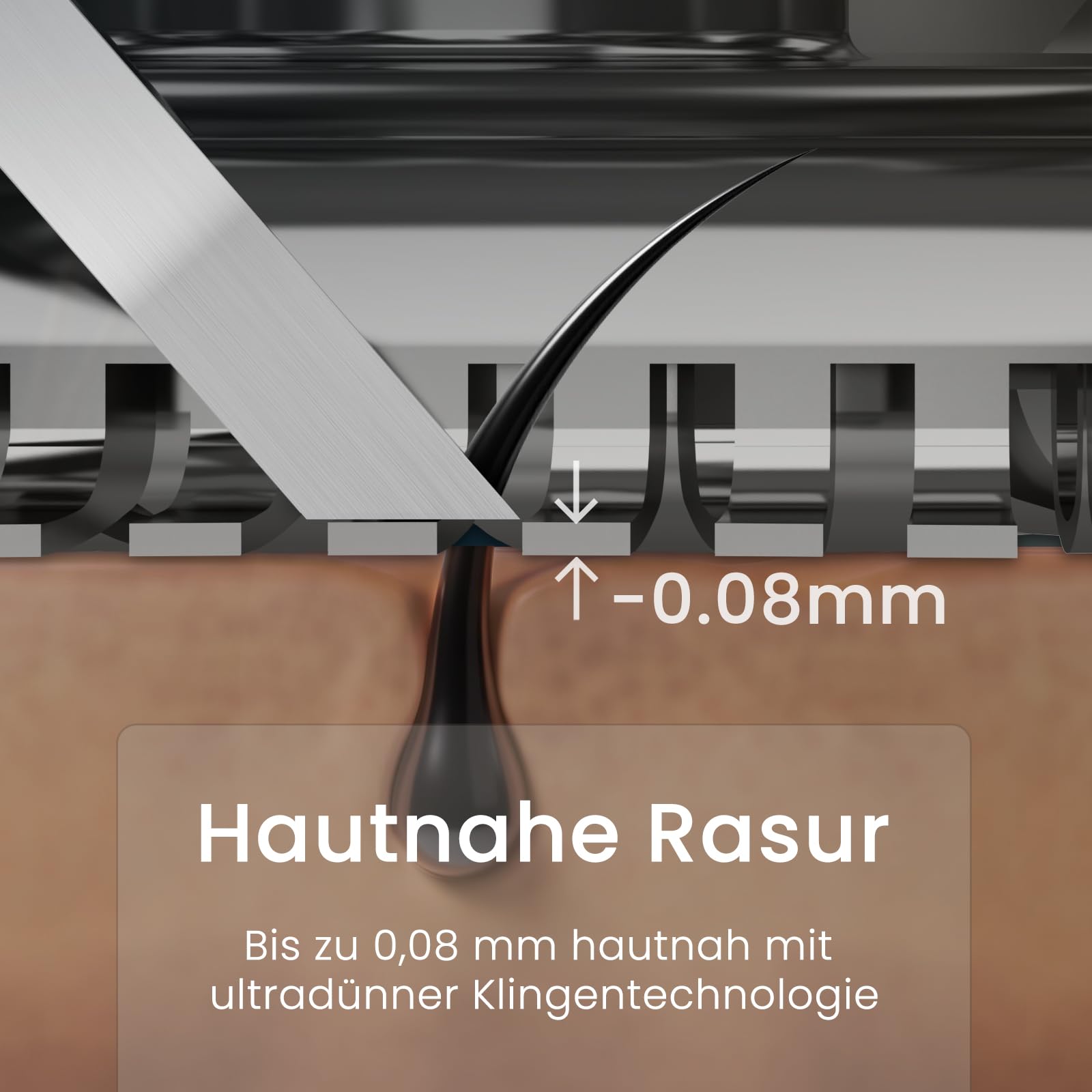 SweetLF Rasierer Herren Elektrisch, Nass- und Trockenrasierer mit IPX7-Technologie elektrischer, 4D-Drehköpfen & LED-Display Elektrorasierer Herren 3