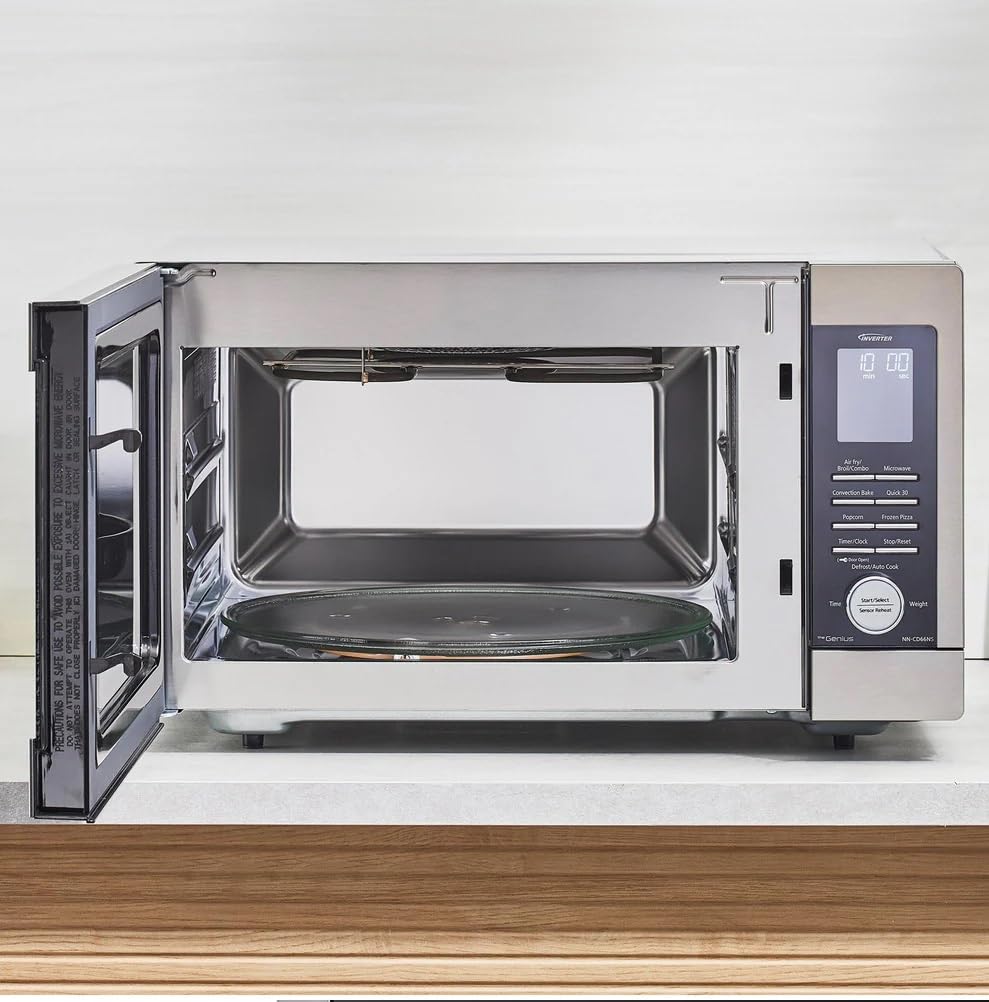 Panasonic NN-CD66NS 1.3 Cu. Ft. HomeMADE Countertop Inverter Microwave Multi-Oven Great for Pizza