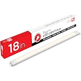 UltraPro 18 Inch Plug in Under Cabinet Light with Soft White 2700K Light | 575 Lumens, Soft White 2700K, Dimmable Under Cabinet Lighting for Kitchen, ETL Listed