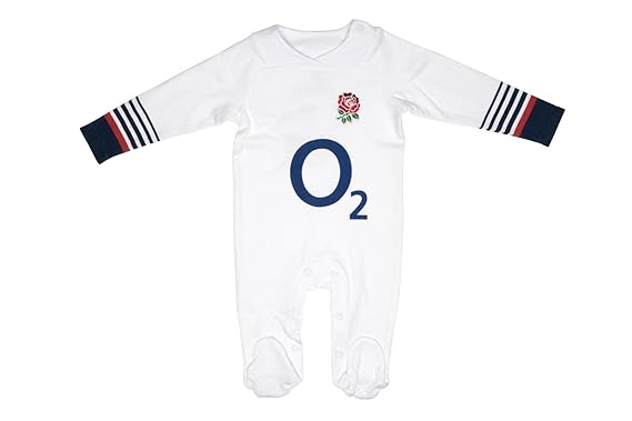 england rugby baby sleepsuit