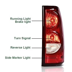GRAND ORANGE Tail Light Assembly Rear Lights