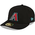 New Era Arizona Diamondbacks 59Fifty Alternate Low Profile Fitted Hat (US, Numeric, 7 1/2, Black)