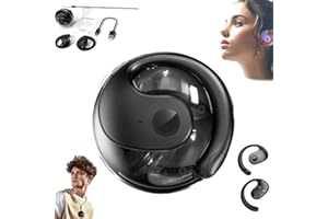 CYHROO Hy-Undai Hy-T26 Pro Language Translator, New Translation Headphones Wireless High Precision Translation Headphones Support 75 Languages Play Music Bluetooth Over-Ear Earbuds Treble (Black) (Black)