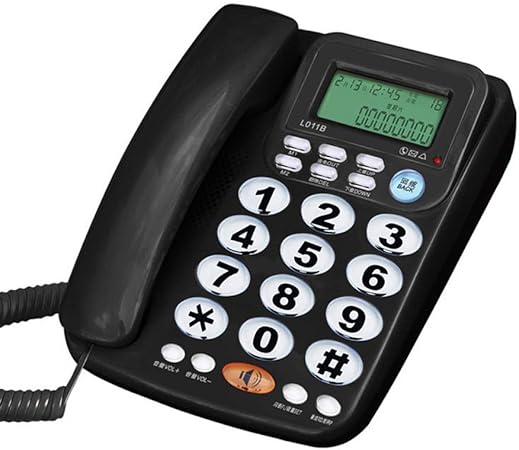 TelPal Big Button Corded Phone for Elderly Caller ID