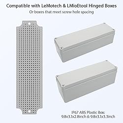 LeMotech Mounting Plate for Junction Box, ABS