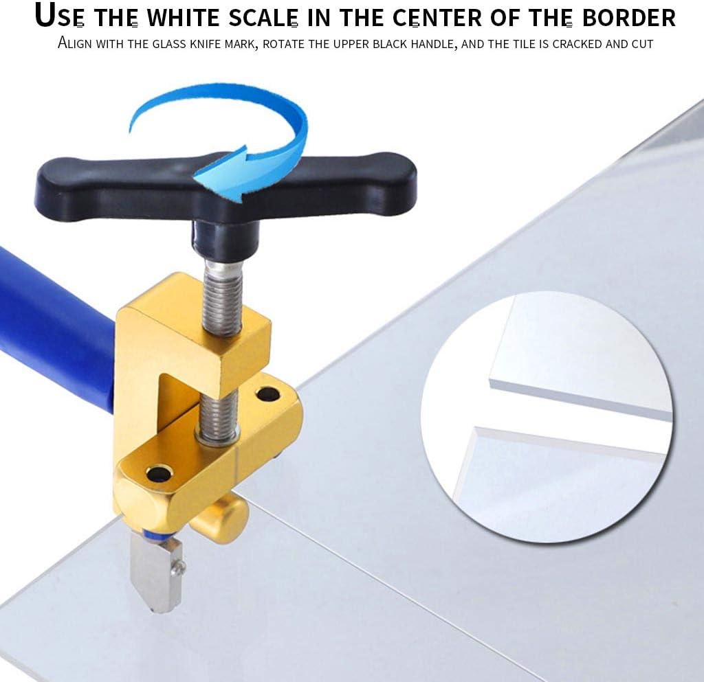 2PC Glass Tile Cutter 2, 16x10x2cm Huitrady Integrated HandHeld Glass