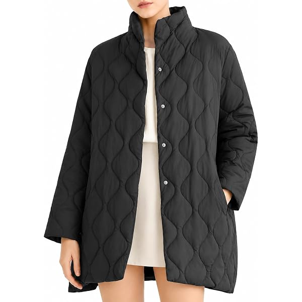 Orolay Women's Oversized Quilted Down Jacket Lightweight Puffer