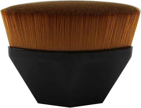 Amazon Co Jp 財団のプライマーコンシーラーbb Ccクリームの美容ツールのための1ピースの化粧ブラシ六角形のダイヤモンドの花びらブラシハンドル Color Black ホーム キッチン