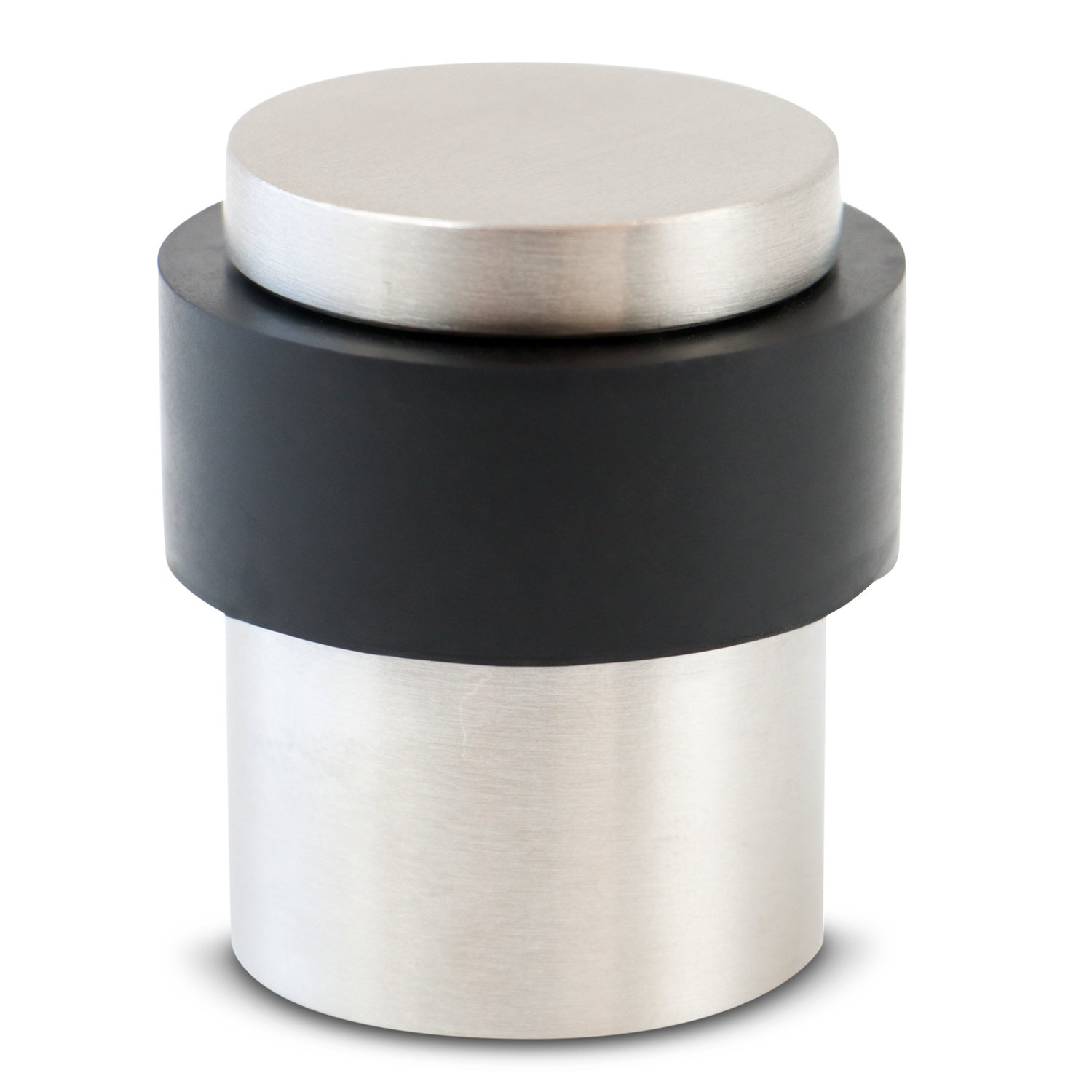 Stoppwerk Door Stop Stainless Steel Buffer - Strong Floor Mounted Stopper - Spacer for Floor Attachment - Ø 3.5cm Height: 4cm