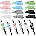CASSONRM 12 Pack Adhesive Pen/Pencil Holder, Flexible Silicone Holder for Classroom, Office, or Any Surface - Desk Organizer Accessory
