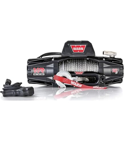 WARN 106175 M8274-S Winch with Spydura Synthetic Cable Rope
