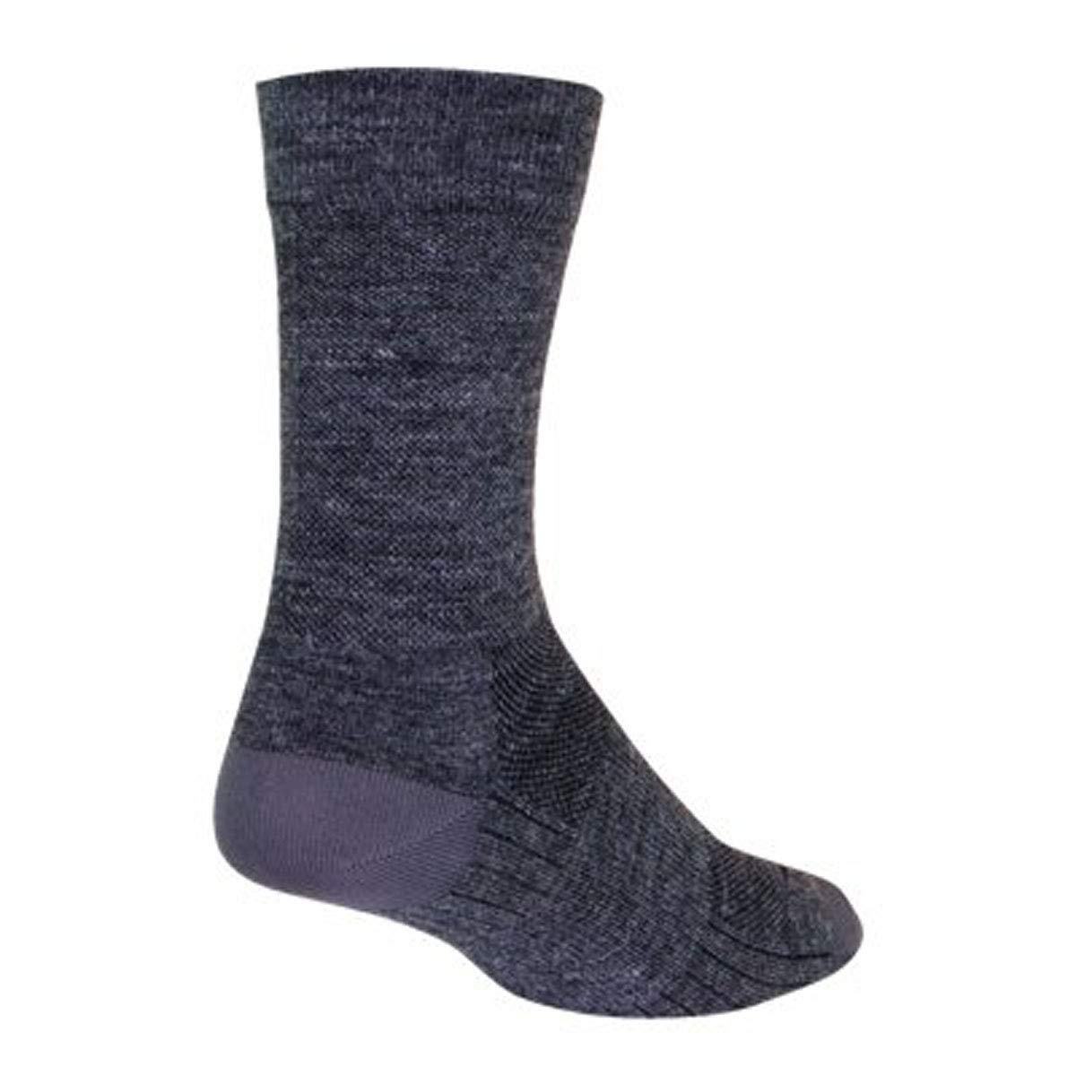 Sockguy Sgx Wool 6 Inch Socks Large/XL Socks - Grey, Large/X-Large
