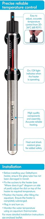 Interpet Deltatherm 300W Aquarium Heater for Tropical and Marine Tanks view 3