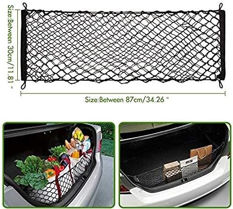 POZEL Envelope Style Trunk Rear Cargo Net Organizer for Toyota Camry (2012-present)